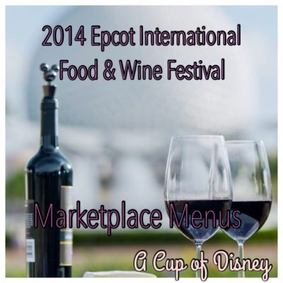 2014 Epcot International Food & Wine Festival Food Kiosks Line-up