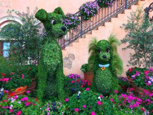 Epcot International Flower and Garden Festival Lady and the Tramp Topiary